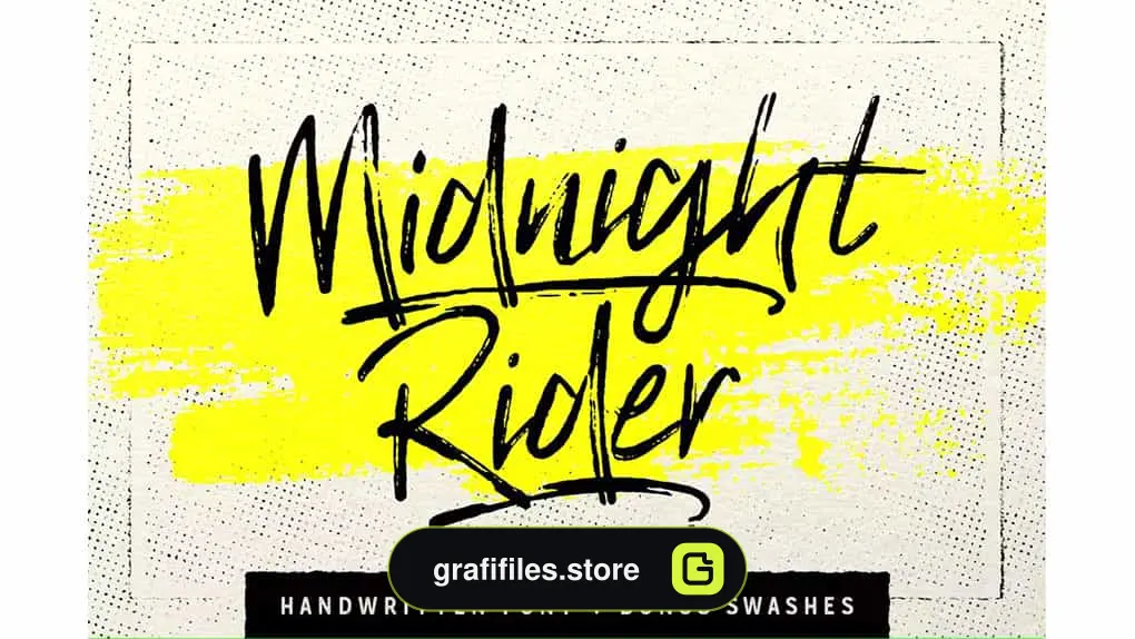 فونت انگلیسی Midnight Rider