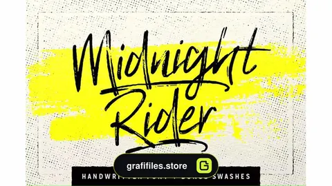 فونت انگلیسی Midnight Rider