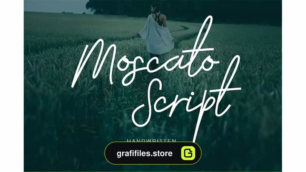 فونت انگلیسی Moscato Script