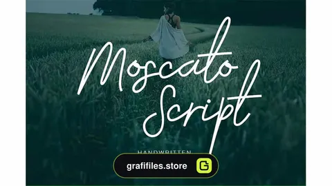 فونت انگلیسی Moscato Script