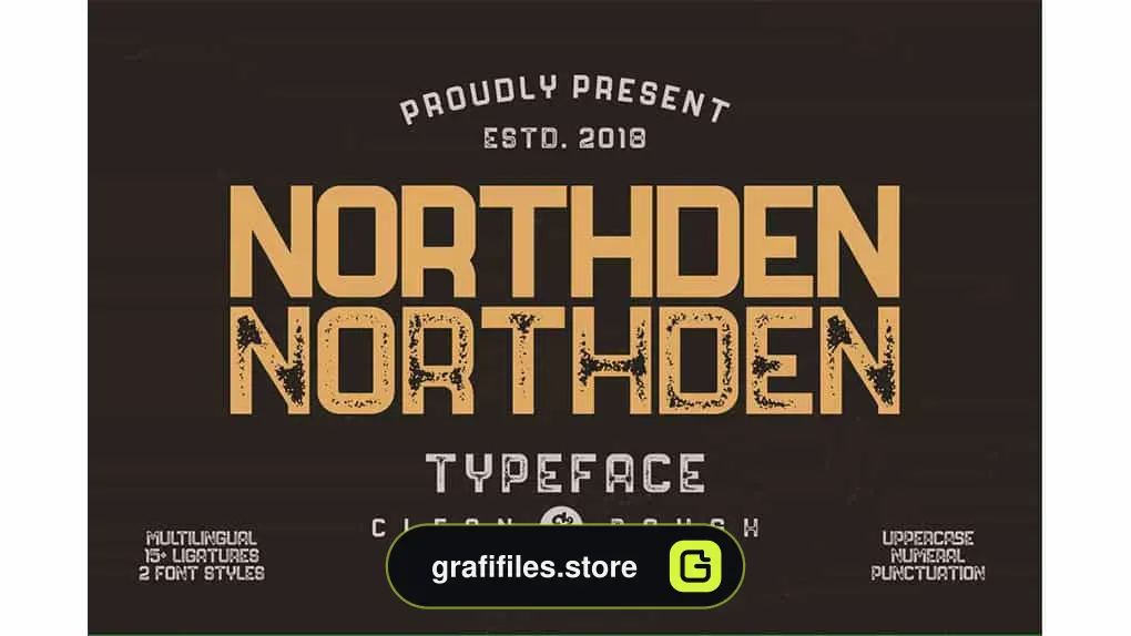 فونت انگلیسی Northden