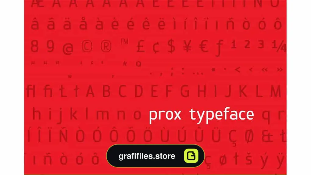 فونت انگلیسی Prox