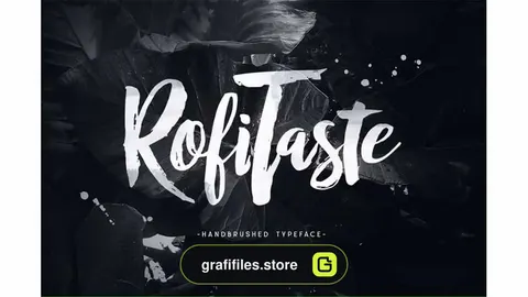 فونت انگلیسی RofiTaste Typeface