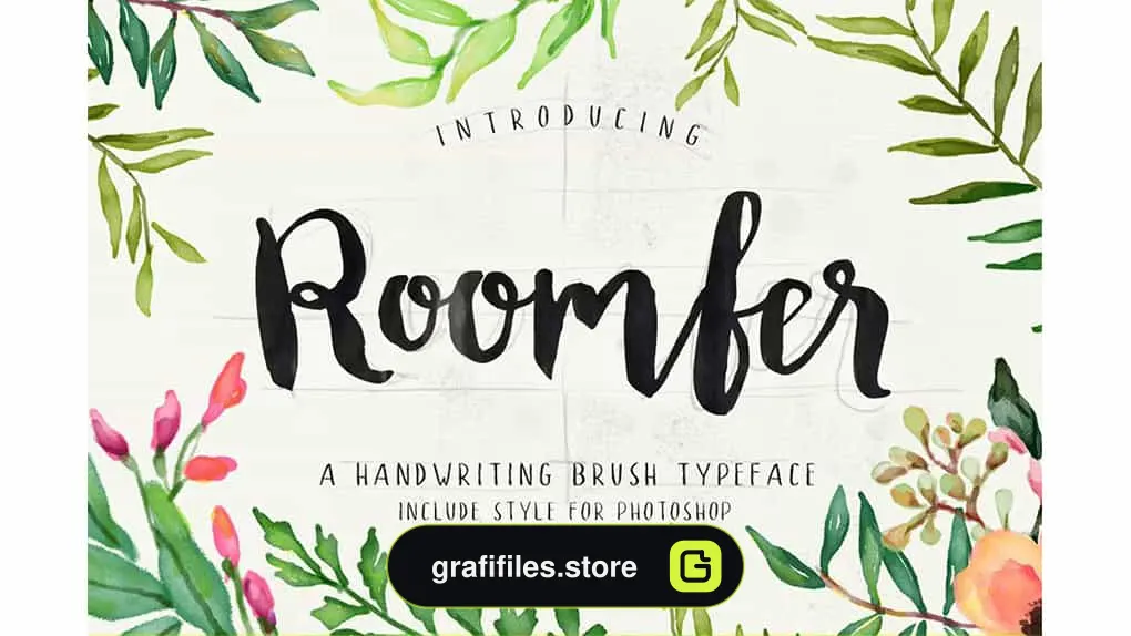 فونت انگلیسی Roomfer font + Style Photoshop