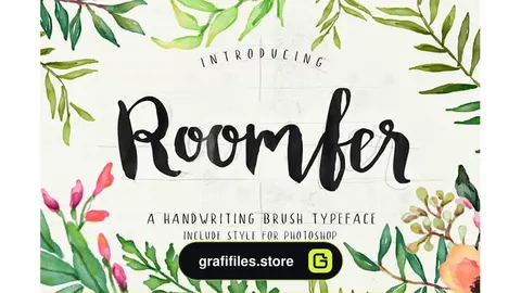 فونت انگلیسی Roomfer font + Style Photoshop