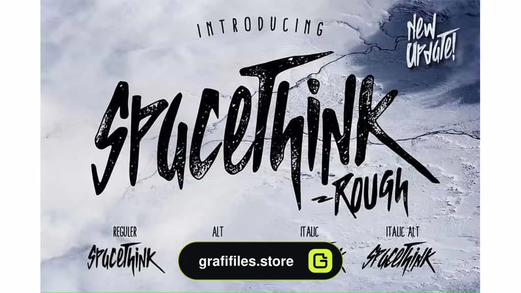 فونت انگلیسی Spacethink Typeface
