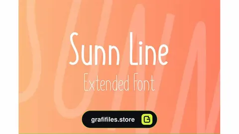 فونت انگلیسی SUNN Line Extended Font