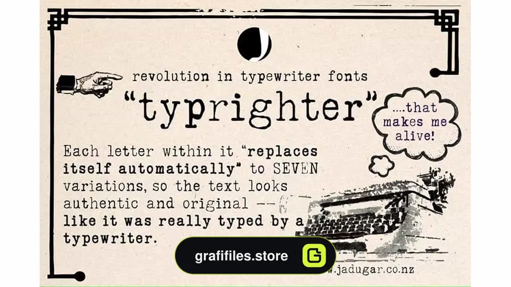 فونت انگلیسی Typrighter