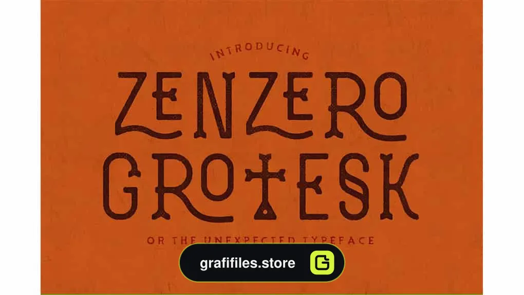 فونت انگلیسی Zenzero Grotesk Typeface