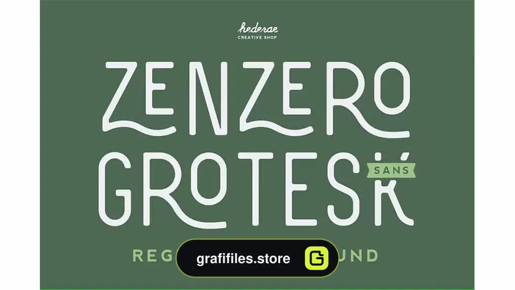 فونت انگلیسی صنعتی Zenzero Sans