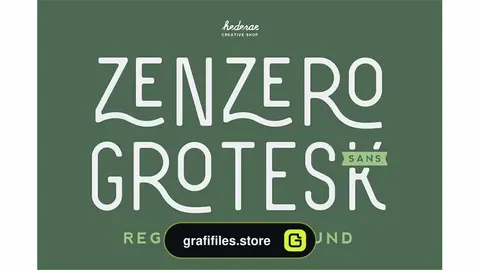 فونت انگلیسی صنعتی Zenzero Sans