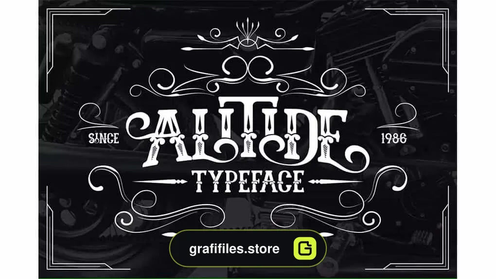 فونت انگلیسی ALITIDE Typeface