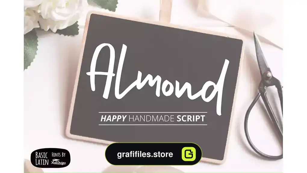 فونت انگلیسی Almond Font