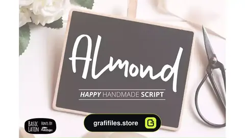 فونت انگلیسی Almond Font