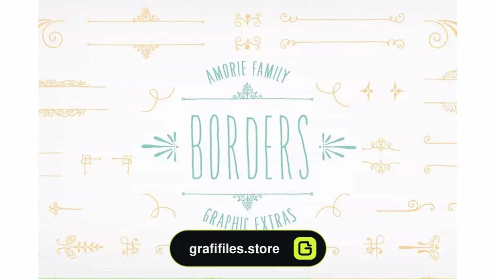 فونت انگلیسی Amorie Font Elements - Borders