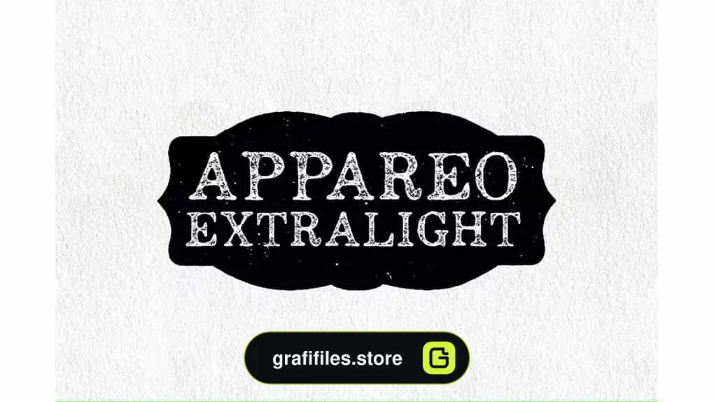فونت انگلیسی Appareo Extra Light