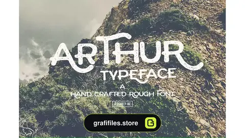 فونت انگلیسی Arthur Typeface