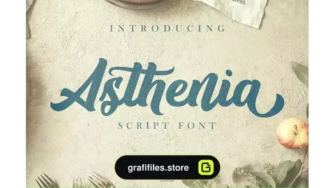 فونت انگلیسی Asthenia