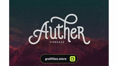 فونت انگلیسی Auther Typeface