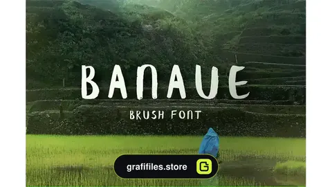 فونت انگلیسی Banaue Handwritten Brush Font