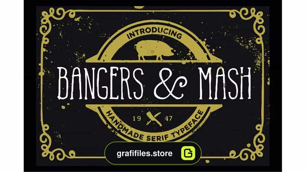 فونت انگلیسی Bangers and Mash Font