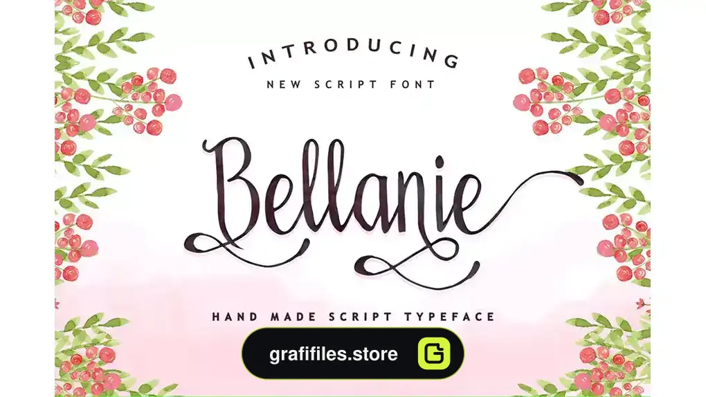 فونت انگلیسی Bellanie Script