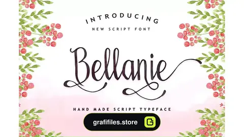 فونت انگلیسی Bellanie Script