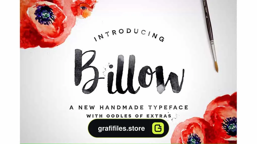 فونت انگلیسی Billow Font
