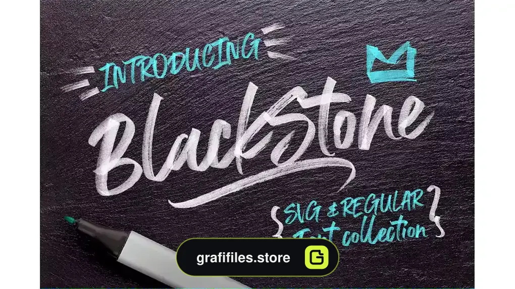 فونت انگلیسی Black Stone Marker