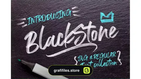 فونت انگلیسی Black Stone Marker