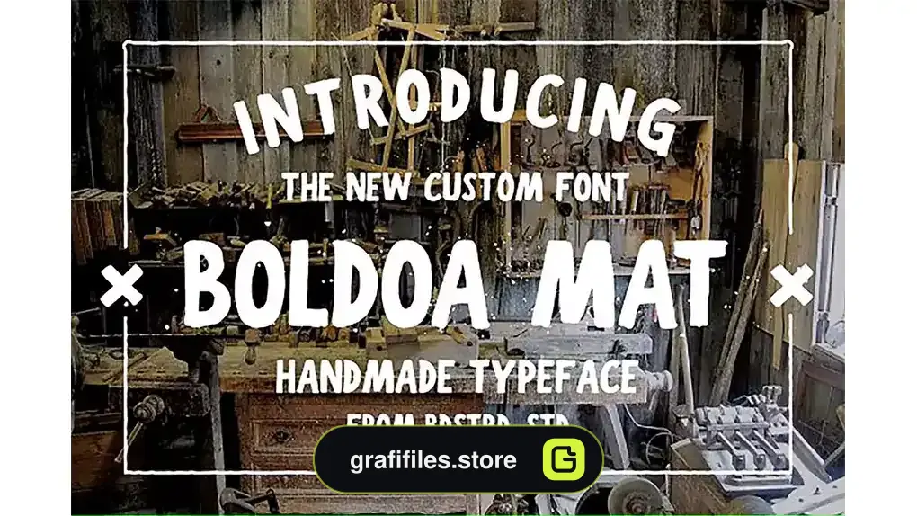 فونت انگلیسی Boldoa Mat