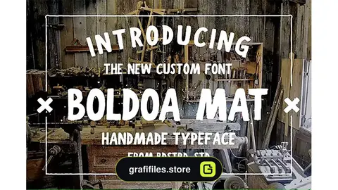 فونت انگلیسی Boldoa Mat