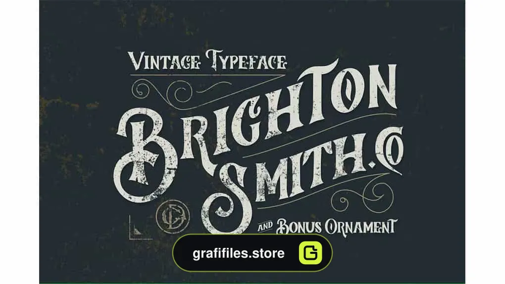 فونت انگلیسی Brighton Smith Typeface