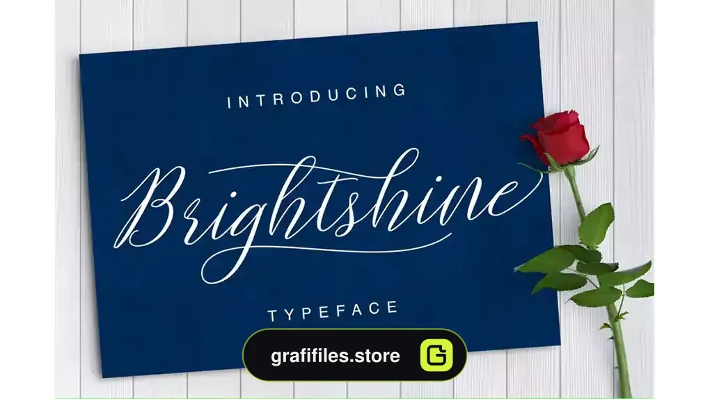 فونت انگلیسی Brightshine Typeface