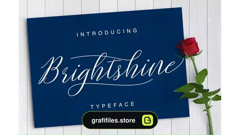 فونت انگلیسی Brightshine Typeface