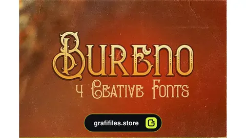 فونت انگلیسی Bureno - Decorative Font