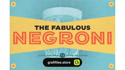 فونت انگلیسی CA Negroni