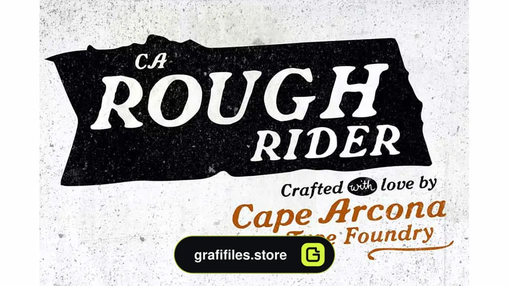 فونت انگلیسی CA Rough Rider
