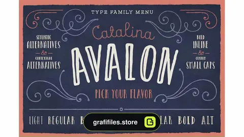 فونت انگلیسی Catalina Avalon