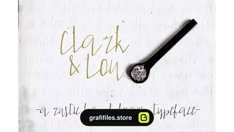 فونت انگلیسی Clark & Lou