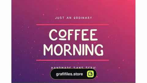 فونت انگلیسی Coffee Morning Sans