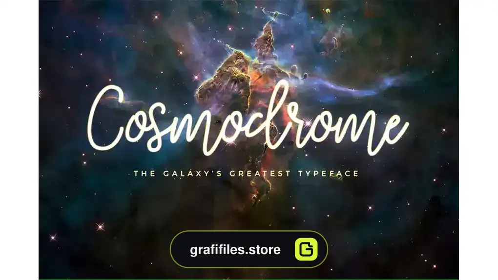 فونت انگلیسی Cosmodrome Monoline Script Font
