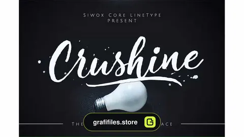 فونت انگلیسی Crushine Wet Brush 