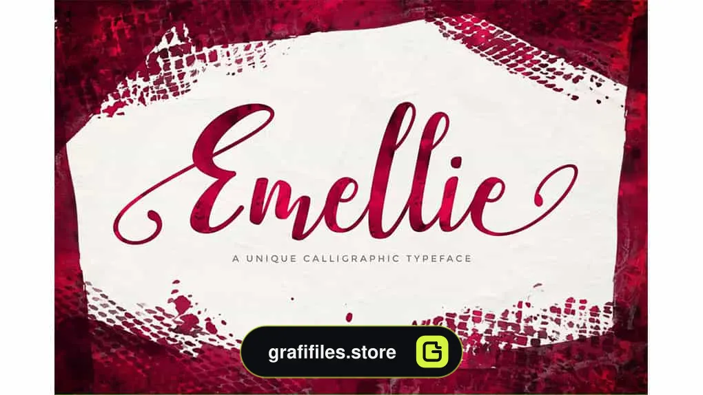 فونت انگلیسی Emellie Script Font