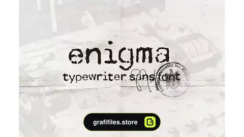 فونت انگلیسی Enigma Typewriter Sans Font