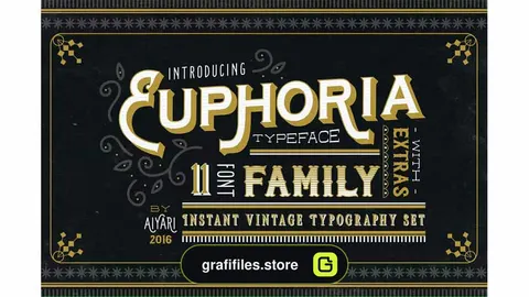 فونت انگلیسی Euphoria Font Family
