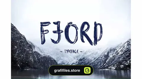 فونت انگلیسی Fjord Brush Font