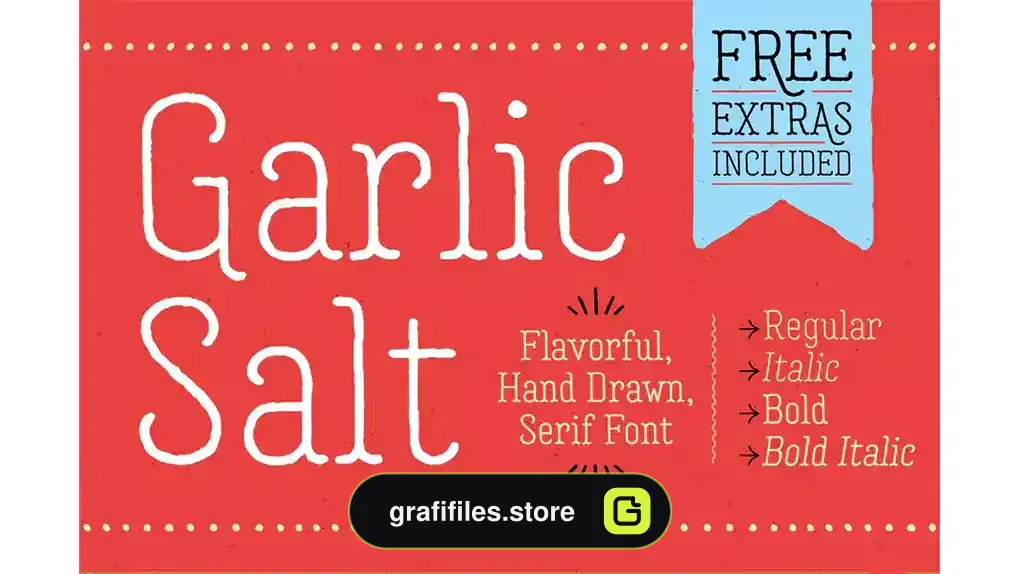فونت انگلیسی Garlic Salt Font Family