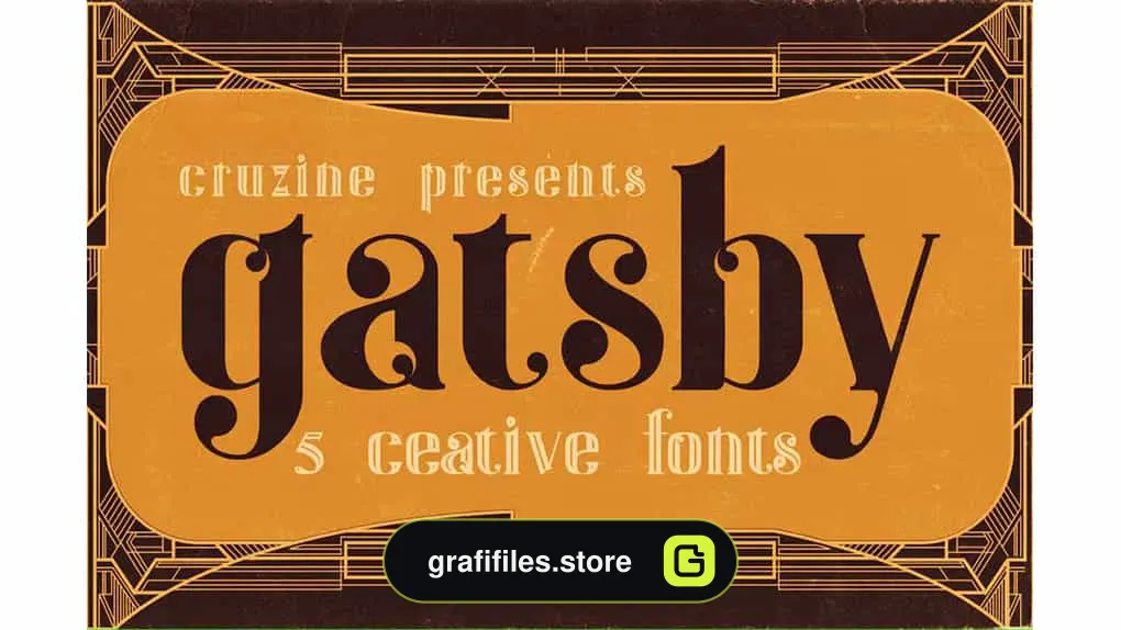 فونت انگلیسی Gatsby - ArtDeco Font