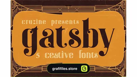 فونت انگلیسی Gatsby - ArtDeco Font